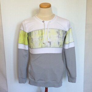 Dolcezza Womens Pullover Sweater Small Multicolor Drawstring Long Sleeve